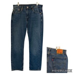 Levis 505 Regular Fit Jeans Mens 32x29 Medium Wash Blue Straight Leg 00505-3171